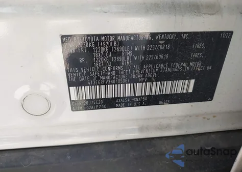 2022 Toyota Rav4 Hybrid Xse from USA, damaged, VIN 4T3E6RFV3NU105064